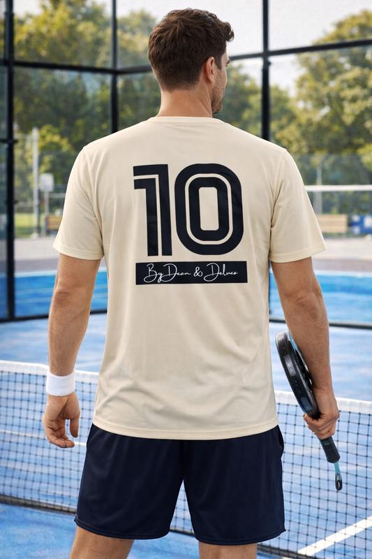 Recycled Performance T-Shirt "Be a Number Ten" Black