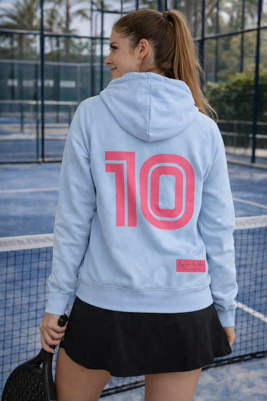 Vest/Zip Hoodie "Be a Number Ten" Pink