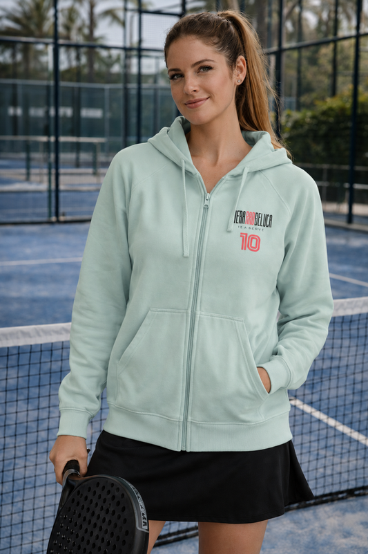 Padel Zip Cotton Hoodie Ladies - La Verja