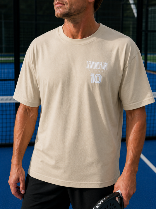 Padel Katoenen Wedstrijdshirt - Vibora ( white label ) Be a Number Ten