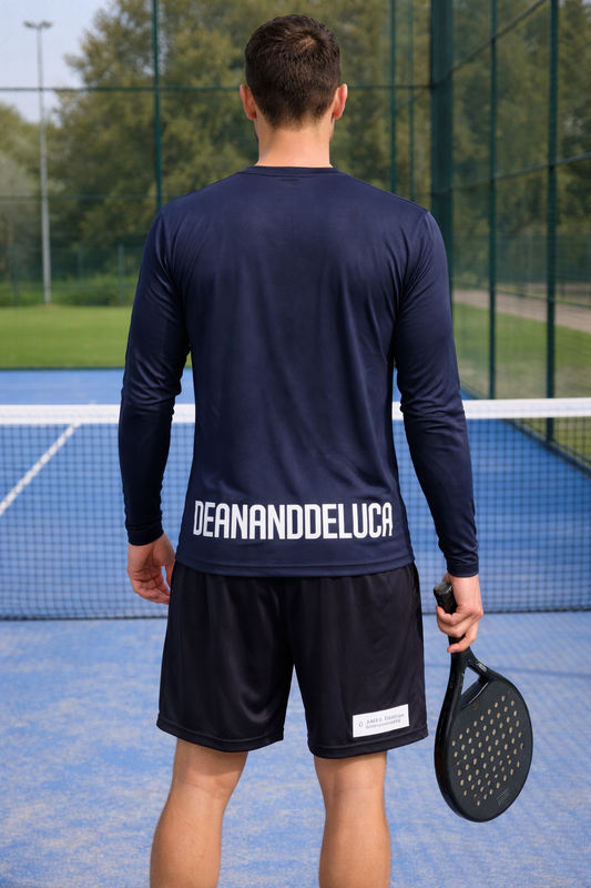 Recycled Peformance Set Heren Short en Longsleeve Navy "By Dean and Deluca"