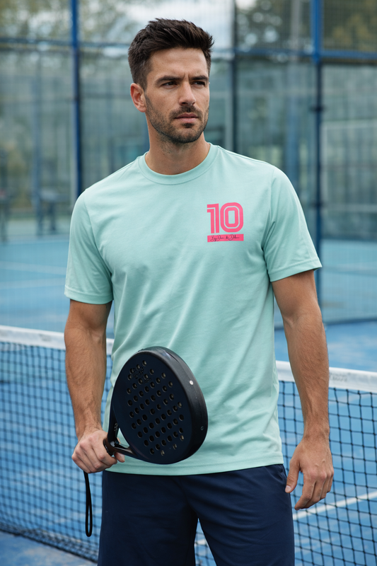 Recycled Peformance Set Heren Short en Shirt Black/Mint "By Dean and Deluca" Pink