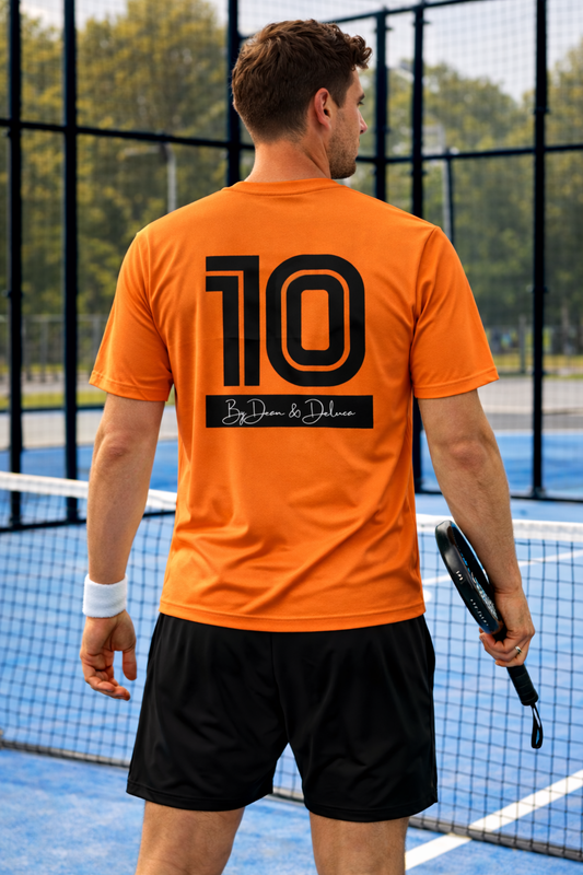 WC2026 Recycled Peformance Set Heren Short en Shirt Black/Orange "By Dean and Deluca"
