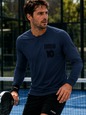 Padel Recycled Longsleeve Wedstrijdshirt - La Camiseta ( black label ) Be a Number Ten