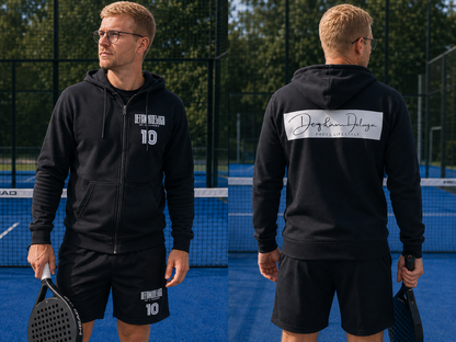 Padel Katoenen Heren Vest met rits - Chaleco ( white label ) Be a Number Ten
