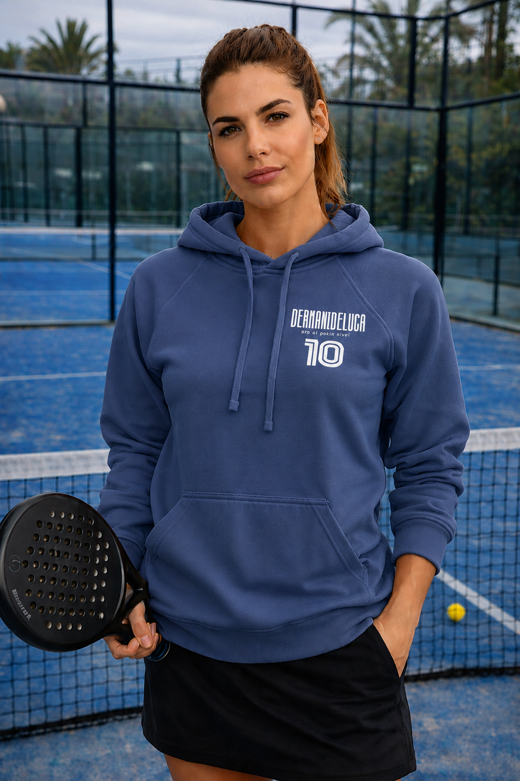 Padel Cotton Hoodie Ladies - La Pista