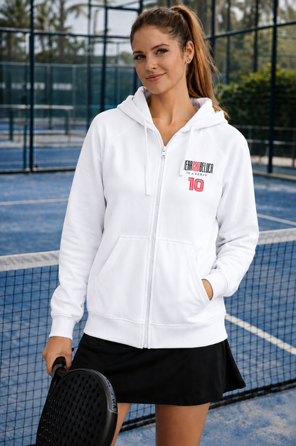 Padel Zip Cotton Hoodie Ladies - La Verja