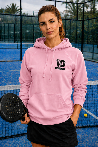 Padel Katoenen Hoodie Ladies - La Pista ( black label ) 10 by Dean and Deluca