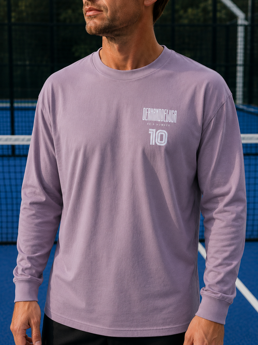 Padel Cotton Longsleeve Match Shirt - Pala ( white label )
