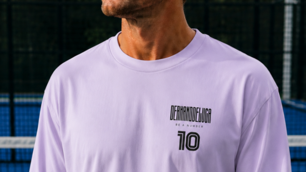 Padel Cotton Longsleeve Match Shirt - Pala ( black label )