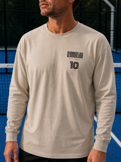 Padel Cotton Longsleeve Match Shirt - Pala ( black label )