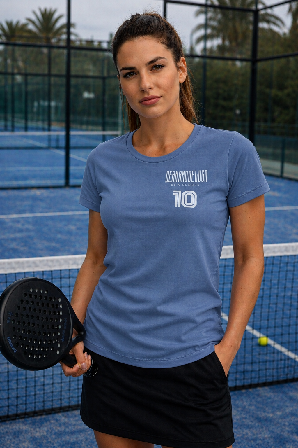 Padel Cotton Match Shirt Ladies - Chiquita ( white label )