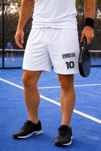Padel Katoenen Wedstrijd Short - Bandeja ( black label ) Be a Number Ten
