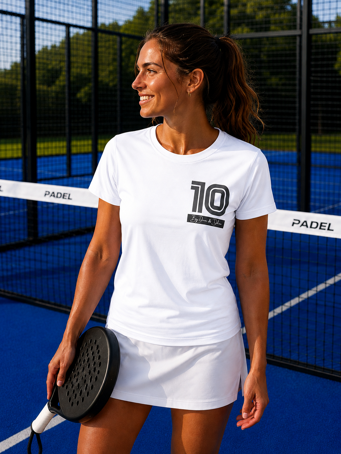 Padel Recycled Wedstrijdshirt Dames - Senorita ( black label ) 10 by Dean and Deluca