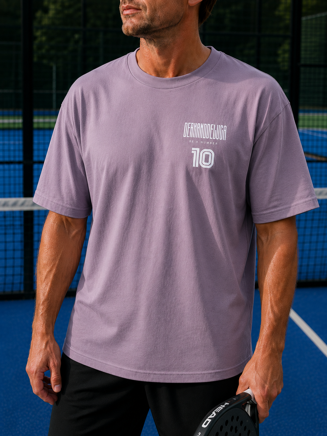 Padel Katoenen Wedstrijdshirt - Vibora ( white label ) Be a Number Ten
