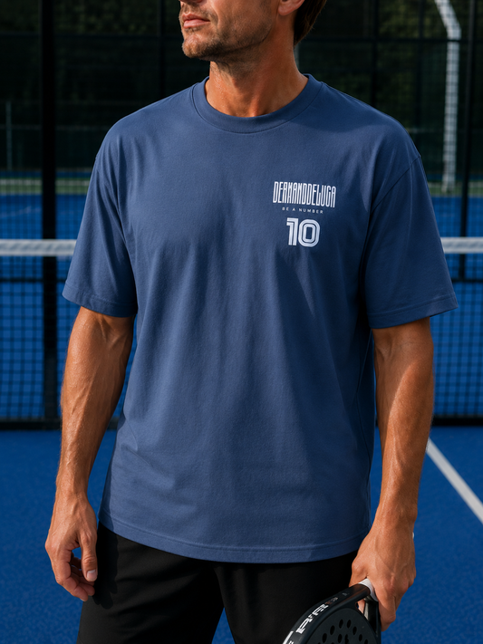 Padel Katoenen Wedstrijdshirt - Vibora ( white label ) Be a Number Ten