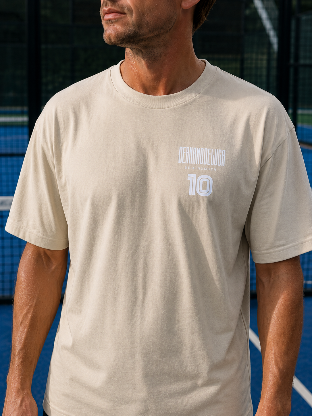 Padel Cotton Match Shirt - Vibora ( white label )