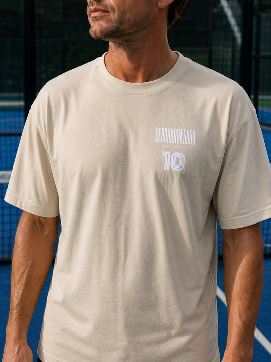 Padel Cotton Match Shirt - Vibora ( white label )