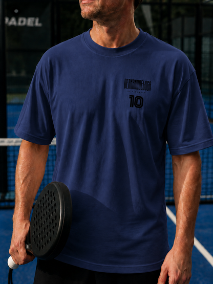 Padel Katoenen Wedstrijdshirt - Vibora ( black label ) Be a Number Ten