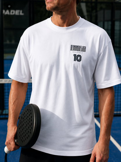 Padel Katoenen Wedstrijdshirt - Vibora ( black label ) Be a Number Ten