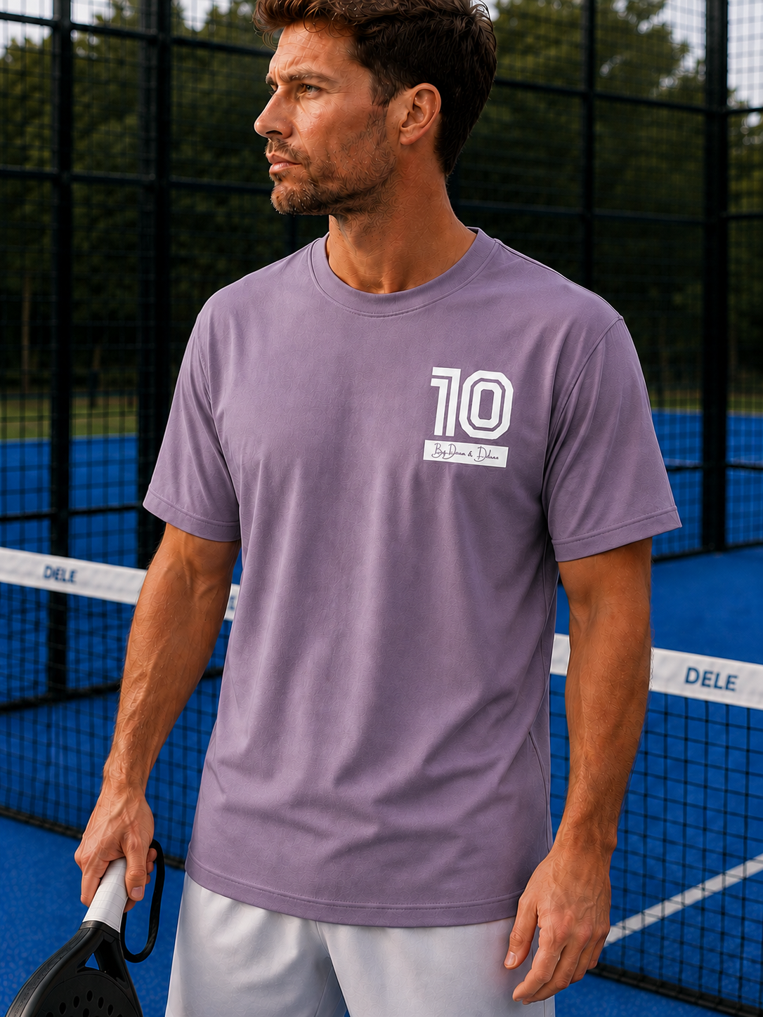Padel Katoenen Wedstrijdshirt - Vibora ( white label ) 10 by Dean and Deluca