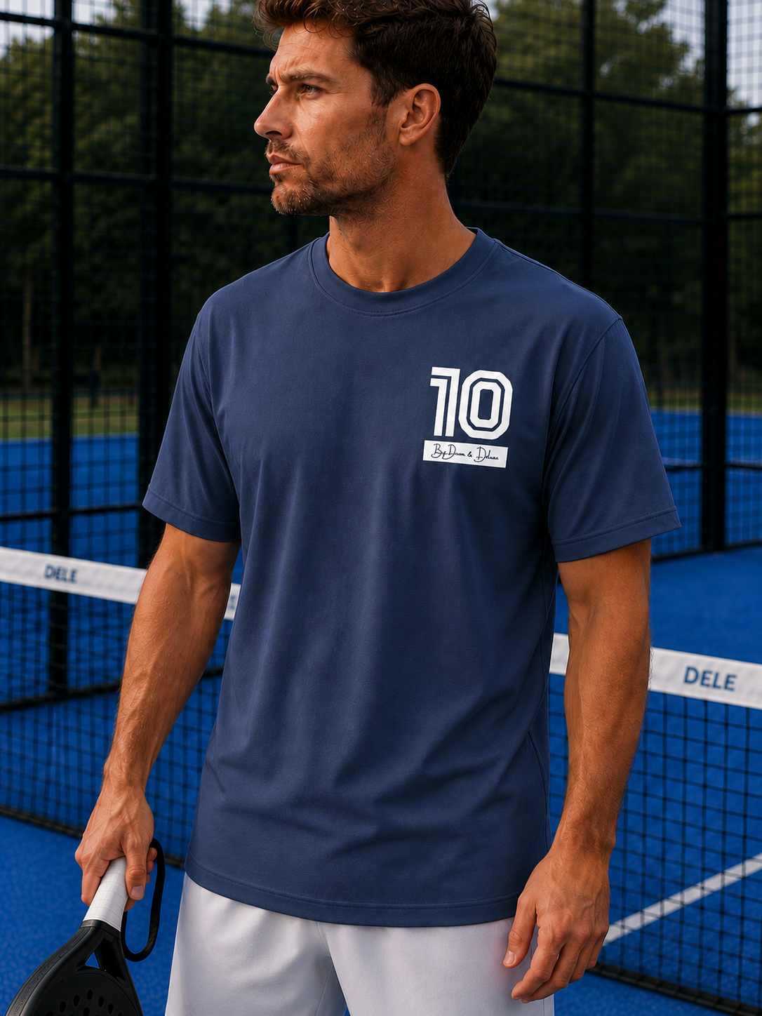 Padel Katoenen Wedstrijdshirt - Vibora ( white label ) 10 by Dean and Deluca