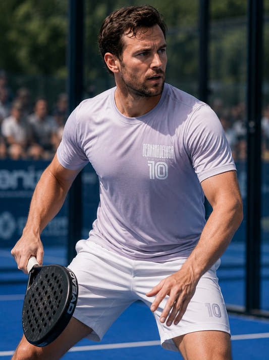 Padel Recycled Wedstrijdshirt - El Partido ( white label ) Be a Number Ten